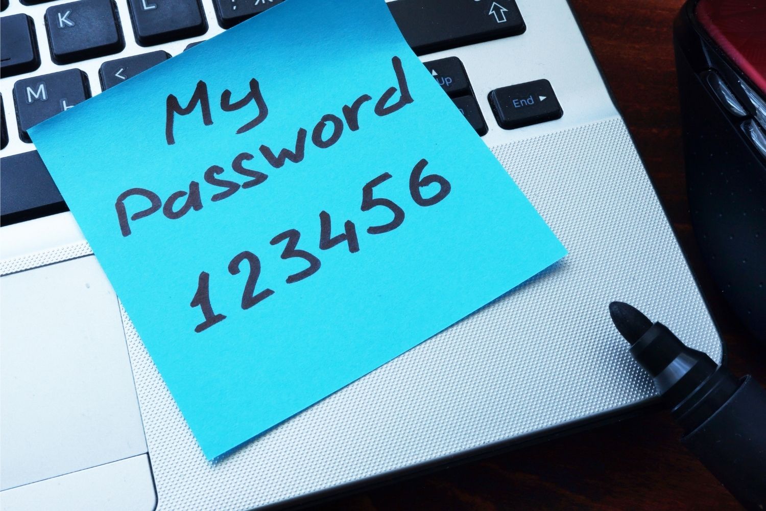 123456 ist kein sicheres Passwort.