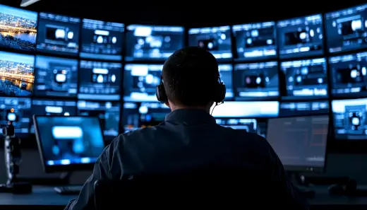it-leitstelle-security-operator-videowall-ueberwachungszentrale-monitoring